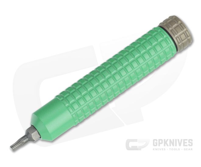 Heretic Knives Tool Kit Bit Set and Driver Green Cerakote Bronze Cap H995 - HRT-H995