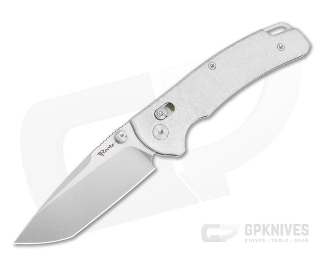 Reate Horizon X Tanto White Fatcarbon Glass Nitro-X7 Stonewash Crossbar Lock Knife (3.20" Blade) - RK-HRZN-X-05
