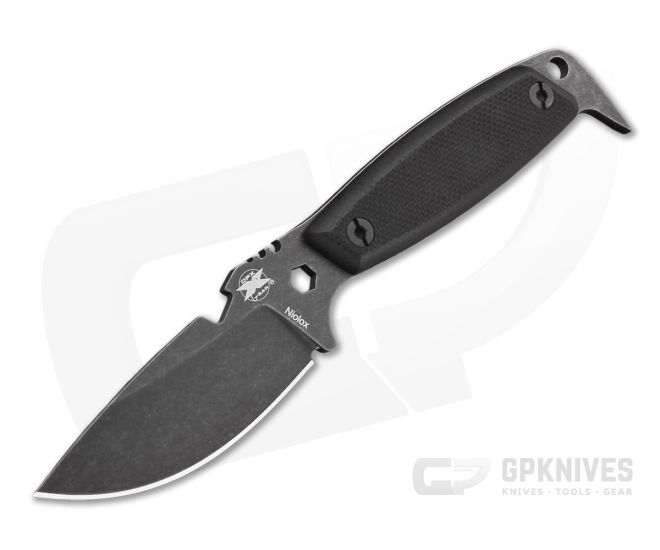 DPx Gear HEST II Assault Fixed Blade (TiCN) PVD Stonewash Niolox - DPX-HSX050