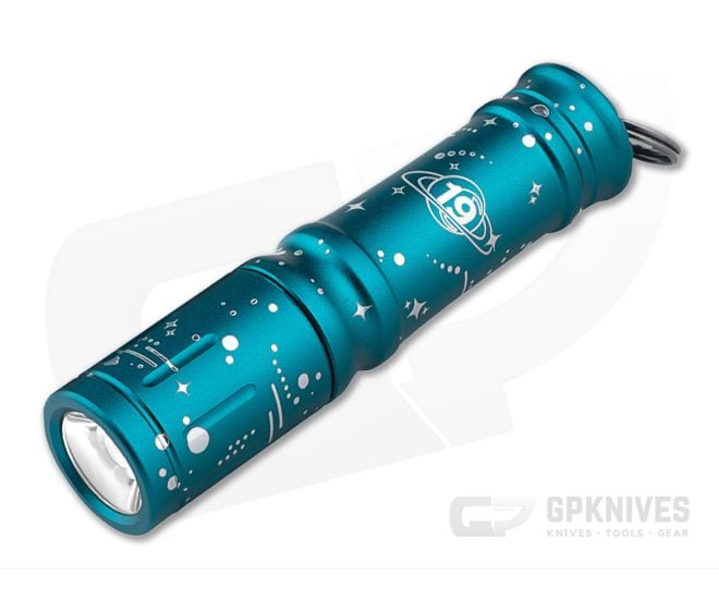 olight 記念　ブルーダイヤモンド　レッドダイヤモンド Olight i3E - 19th Anniversary Edition Teal Keychain Flashlight