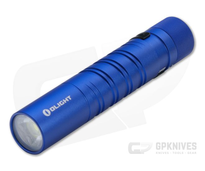Olight i5T EOS Blue LTD AA 300 Lumen Slim Tail Switch Flashlight - OL-I5T-BLUE