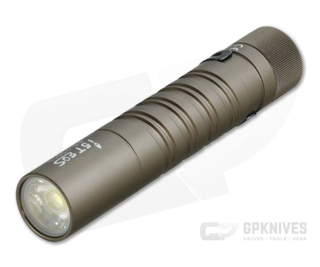 Olight i5T EOS Desert Tan Limited Edition AA 300 Lumen Slim Tail Switch Flashlight - OL-I5T-DT