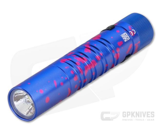 Olight i5UV EOS Blue and Magenta 365nm Ultraviolet AA Slim Tail Switch Flashlight - OL-I5UV