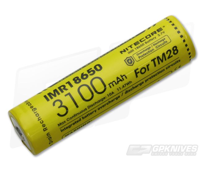 Nitecore Rechargeable IMR 18650 Battery 3100mAh IMR18650 - NC-IMR18650