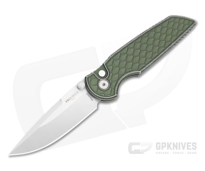 Protech TR-3 Integrity Battleworn Green Reptile Satin Blade - PT-INT1105-BW-REPTILEGREEN