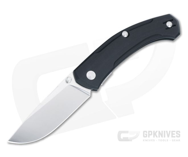 GiantMouse ACE Iona V2 Magnacut Liner Lock Black Linen Micarta - GM-IONA-V2-BLACK-LINEN
