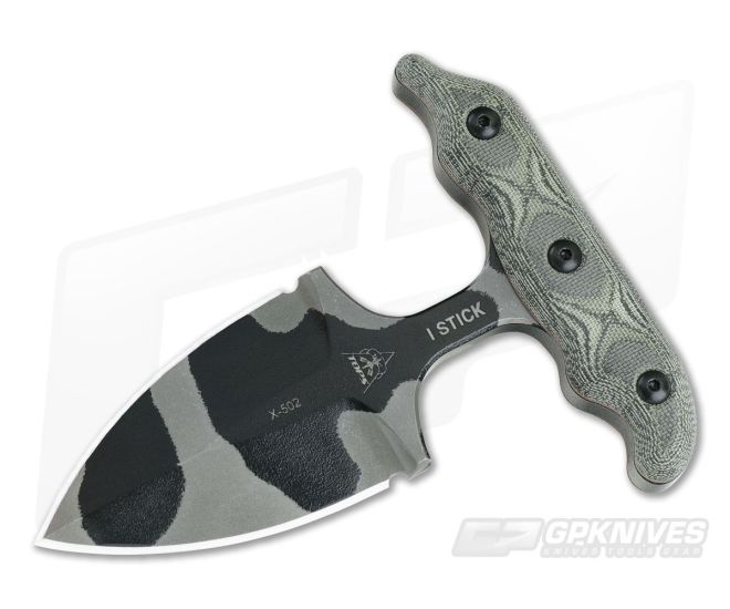 TOPS Knives I Stick Camo Double Edged Push Dagger ISTK-01 - TP-ISTK-01-CAMO