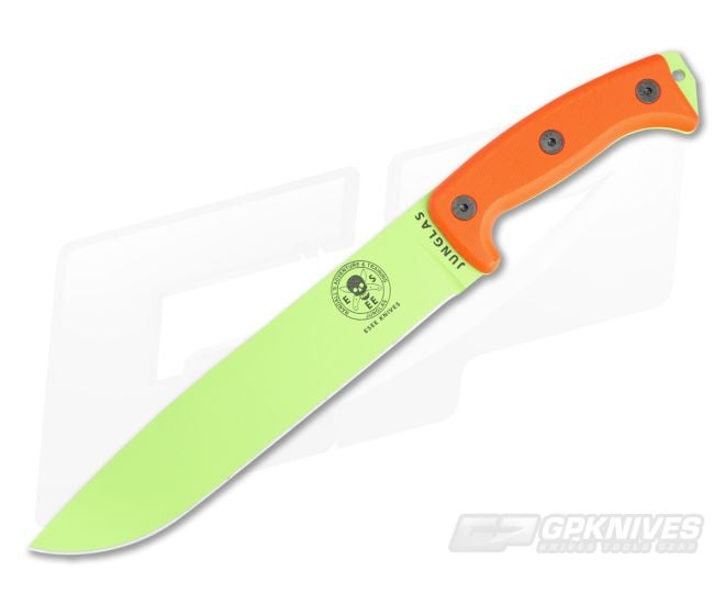 ESEE Junglas Machete Venom Green and Orange G10 - ESEE-JUNGLAS-VG