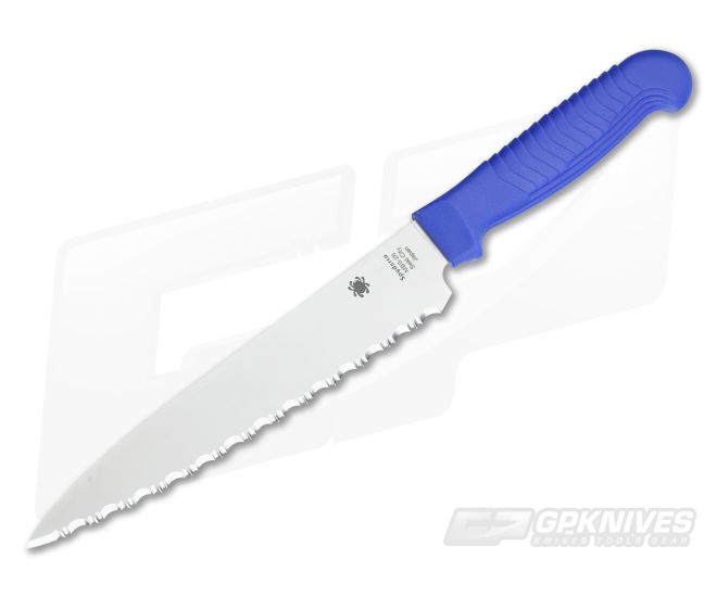 Spyderco Utility Kitchen Knife 6" SpyderEdge Blue - SP-K04SBL
