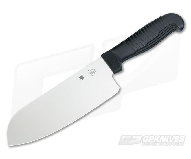 Spyderco Santoku Kitchen Knife 6 7/8" Plain Edge - SP-K08PBK