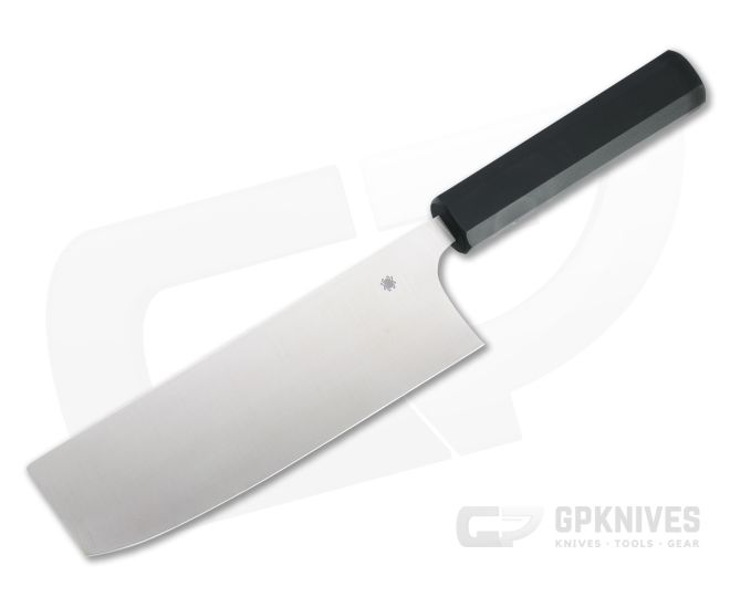 Spyderco Carter Minarai Nakiri BD1N Black Polypropylene Kitchen Knife K17PBK - SP-K17PBK