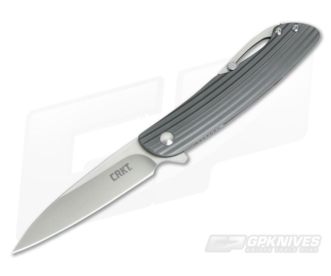 CRKT Swindle Flipper Grooved Handle K241XXP - CRKT-K241XXP