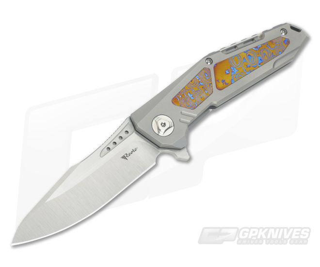 Reate Knives K-3 Mokuti Inlay Drop Point CTS-204P Flipper - RK-K3-005