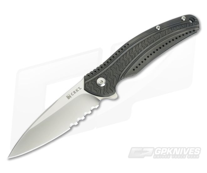 CRKT Ripple Gray Stainless Steel Serrations - CRKT-K406GXS