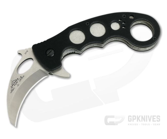 Emerson Folding Karambit Flipper Stonewashed Reinforced Tip - EM-KAR-FLIPPER-SF-RT