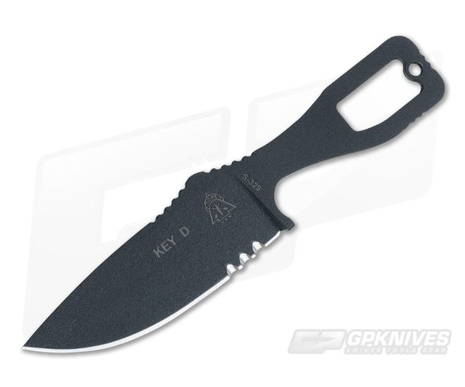 TOPS Key Knife D Neck Knife Serrated - TP-KEYD