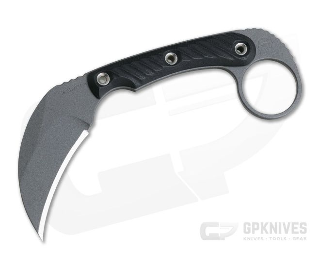 RMJ Tactical Korbin Karambit Nitro-V Black Every Day Carry Fixed Blade - RMJ-KOR-BL