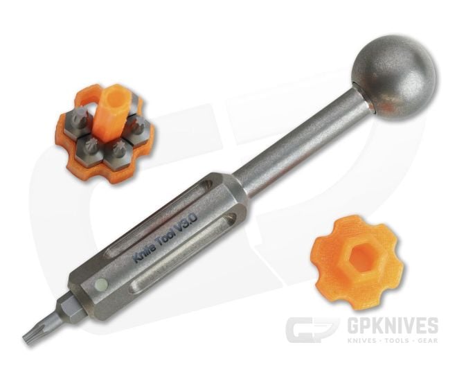Audacious Concept Titanium Knife Tool V3.0 Bit Driver Set Stonewashed KT3-TIT-STW - AC-KT3-TIT-STW