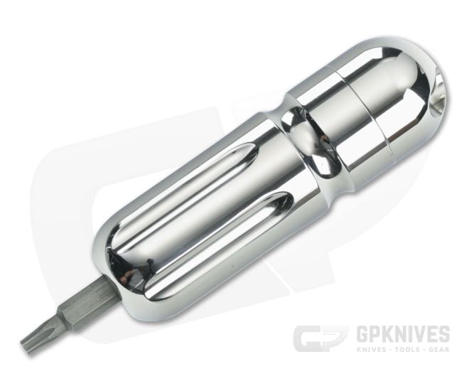 Audacious Concept Knife Tool XS Titanium Hand Polished - AC-KTXS-TI-POL