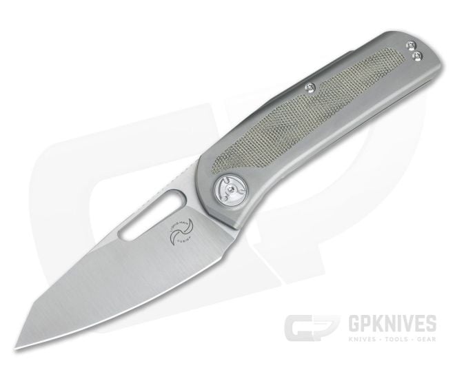 Liong Mah Design KUF v2 Green Micarta Top Flipper M390 - LMD-KUF2-GM
