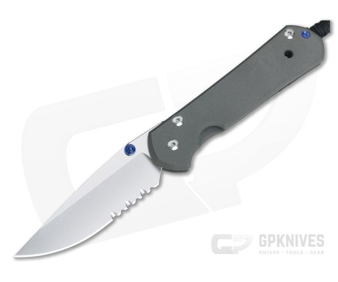 Chris Reeve Large Sebenza 21 Drop Point Serrated - CRK-L21-1000-001