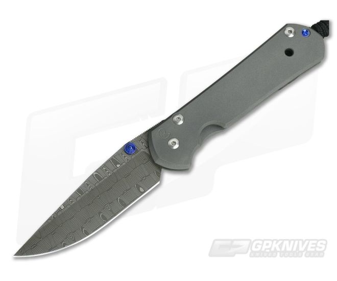 Chris Reeve Large Sebenza 21 Basketweave Damascus Blade - CRK-L21-1002