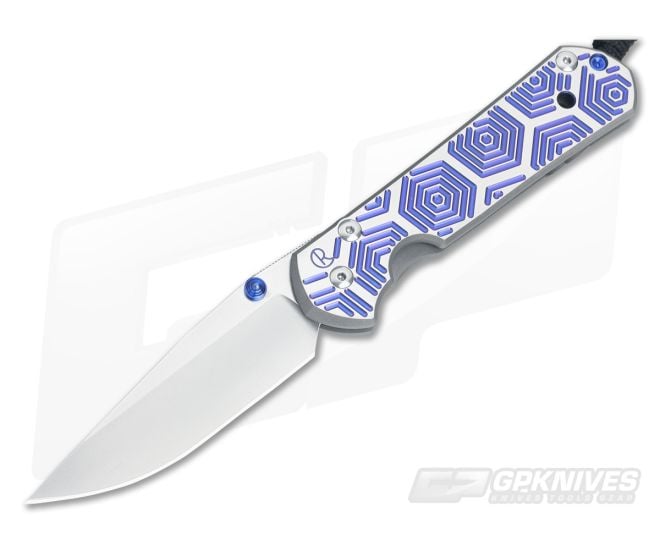 Chris Reeve Large Sebenza 21 CGG Hex Blue - CRK-L21-1042