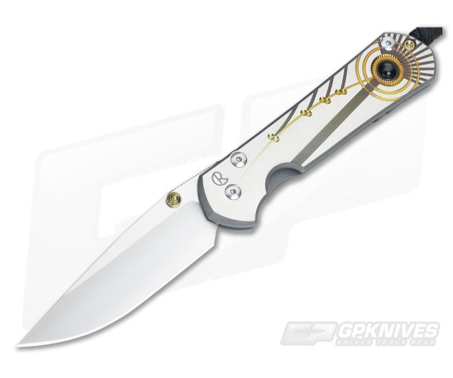 Chris Reeve Large Sebenza 21 Onyx Cabochon Unique Graphic - CRK-L21-1112-003