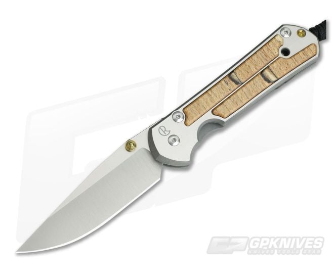 Chris Reeve Large Sebenza 21 Spalted Beech Wood Inlays 1162-002 - CRK-L21-1162-002