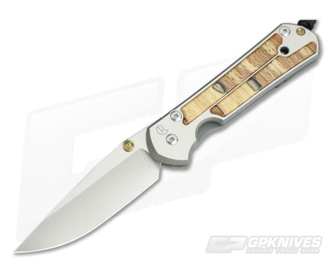 Chris Reeve Large Sebenza 21 Spalted Beech Wood Inlays 1162-003 - CRK-L21-1162-003