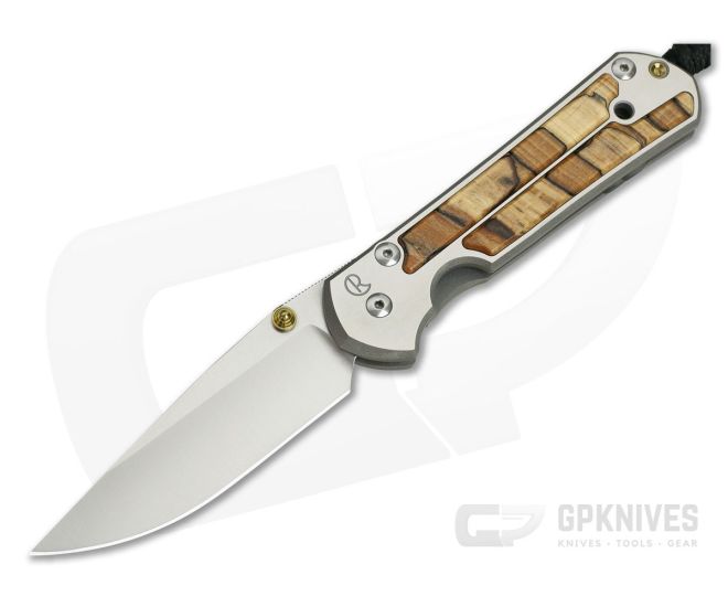 Chris Reeve Large Sebenza 21 Spalted Beech Wood Inlays 1162-004 - CRK-L21-1162-004