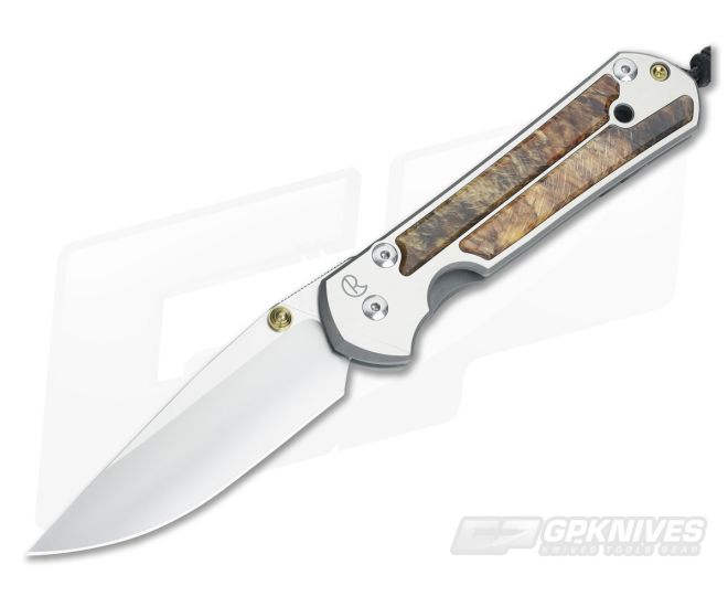 Chris Reeve Large Sebenza 21 Spalted Beech Wood Inlays 1162 - CRK-L21-1162