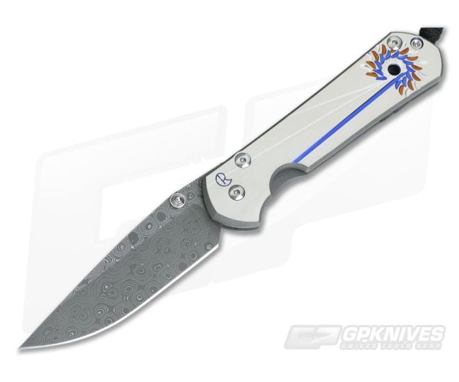 Chris Reeve Damascus Large Sebenza 21 Unique Graphic - CRK-L21-1184