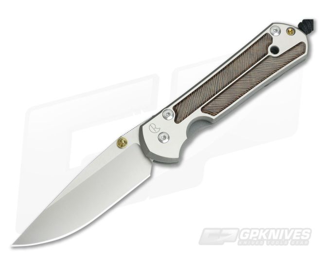 Chris Reeve Large Sebenza 21 Striped Platan Wood Inlays 1234-001 - CRK-L21-1234-001