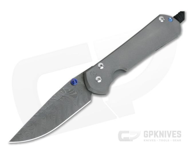 Chris Reeve Large Sebenza 31 Boomerang Damascus Drop Point 001 - CRK-L31-1002-001