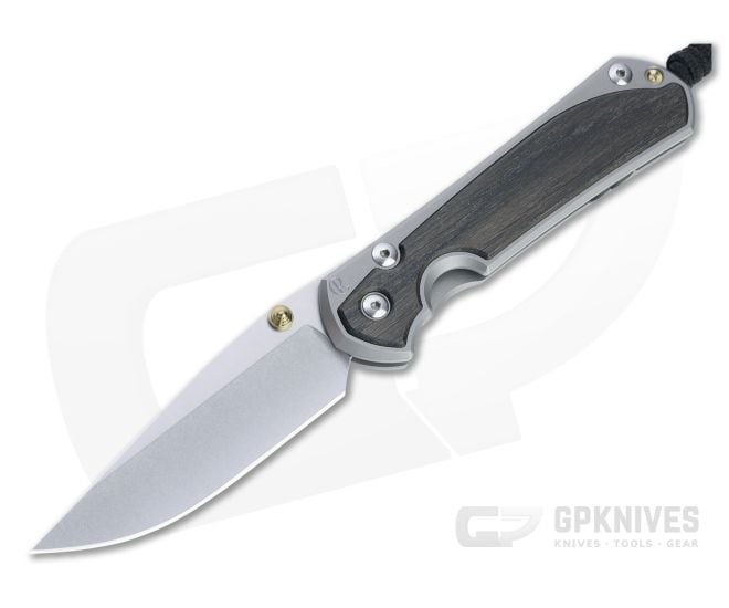 Chris Reeve Large Sebenza 31 Drop Point S45VN Bog Oak Inlay Folding Knife 003 - CRK-L31-1100-003