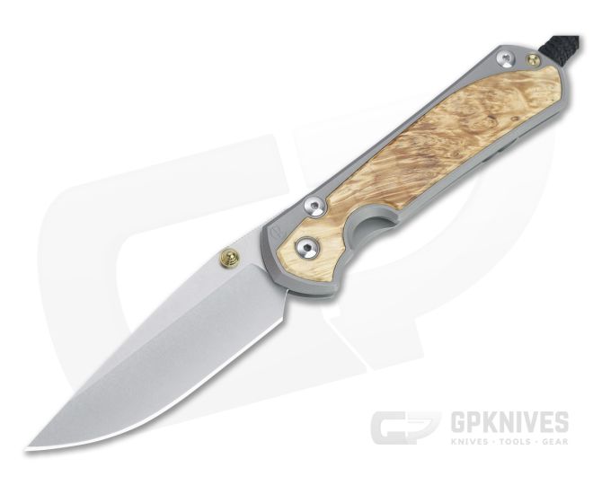 Chris Reeve Large Sebenza 31 S45VN Box Elder Inlay Folding Knife - CRK-L31-1108-004