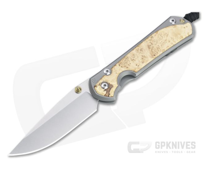 Chris Reeve Large Sebenza 31 S45VN Box Elder Inlay Folding Knife - CRK-L31-1108-005
