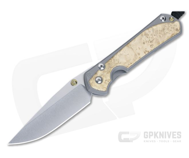 Chris Reeve Large Sebenza 31 Frame Lock Folder Box Elder Inlay MagnaCut Drop Point L31-1108-017 - CRK-L31-1108-017