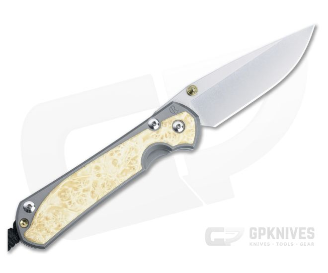 Chris Reeve Large Sebenza 31 Left Handed Box Elder Inlays L31-1109-005 - CRK-L31-1109-005