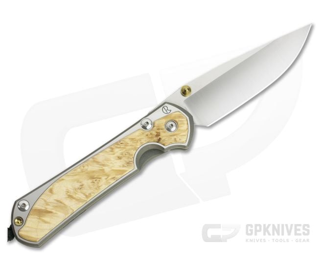 Chris Reeve Large Sebenza 31 Left Handed Box Elder Inlay Folder - CRK-L31-1109
