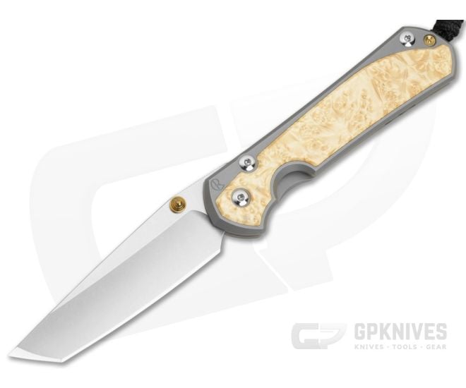 Chris Reeve Large Sebenza 31 Magnacut Tanto Box Elder - CRK-L31-1132-012