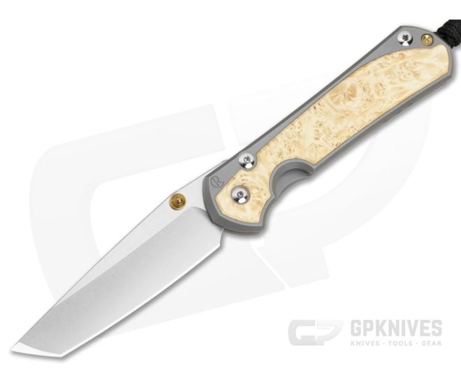 Chris Reeve Large Sebenza 31 Magnacut Tanto Box Elder - CRK-L31-1132-017