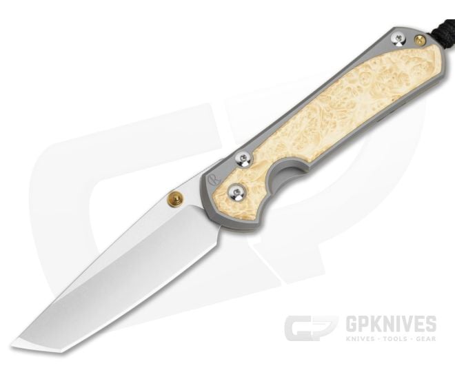 Chris Reeve Large Sebenza 31 Magnacut Tanto Box Elder - CRK-L31-1132-018