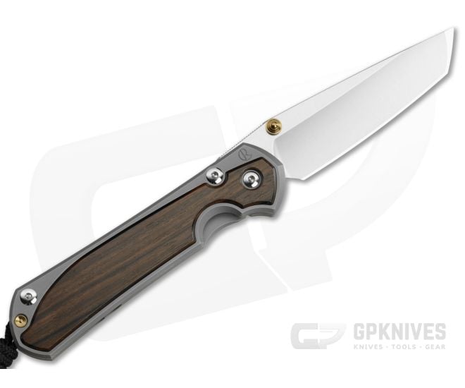 Chris Reeve Large Sebenza 31 Left Hand Tanto Macassar Ebony - CRK-L31-1135-001