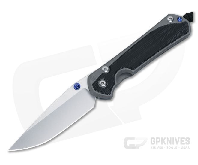 Chris Reeve Large Sebenza 31 Blue Double Lugs Frame Lock Folder Black Canvas Micarta Inlays MagnaCut Drop Point L31-1200-002 - CRK-L31-1200-002