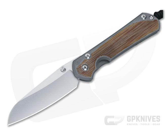 Chris Reeve Large Sebenza 31 Frame Lock Folder Natural Canvas Micarta Inlays MagnaCut Insingo Blade L31-1222 - CRK-L31-1222