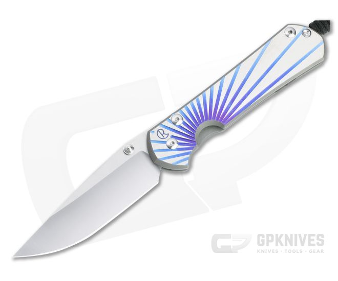 Chris Reeve Large Sebenza 31 S45VN Unique Graphic Titanium Folding Knife 013 - CRK-L31-1400-013