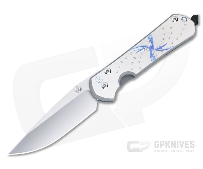 Chris Reeve Large Sebenza 31 Titanium Folder Unique Graphic MagnaCut Drop Point Blade 019 - CRK-L31-1400-019