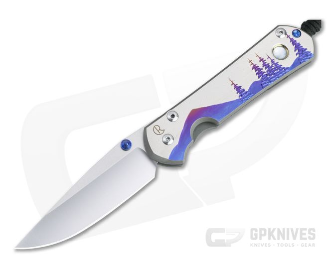 Chris Reeve Large Sebenza 31 S45VN MOP "Night Sky" Unique Graphic Folder 018 - CRK-L31-1408-018